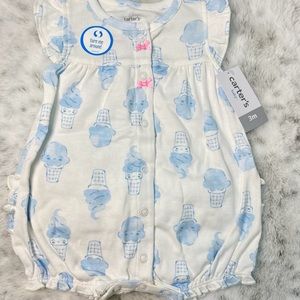 Carter’s Baby Girl ice cream🍦 Romper